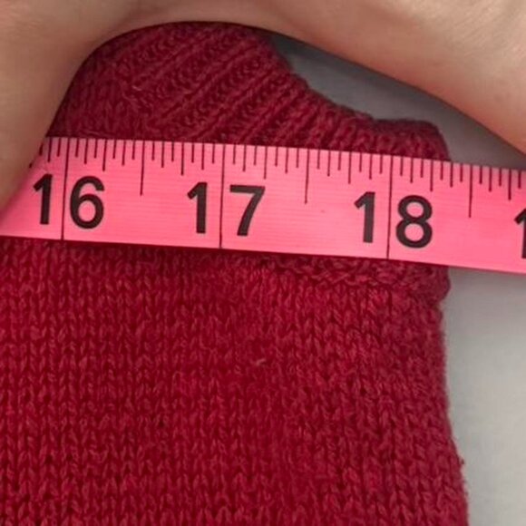 Vintage Crystal Kobe Retro 80's Christmas Holiday Embroidered Red Sweater Vest M - Picture 4 of 5